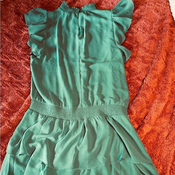 1. State smocked neck flutter sleeve dress - Picture 6 of 7